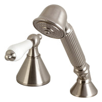 Thumbnail for Kingston Brass KSK2368PLTR Transfer Valve Set for Roman Tub Faucet, Brushed Nickel - BNGBath