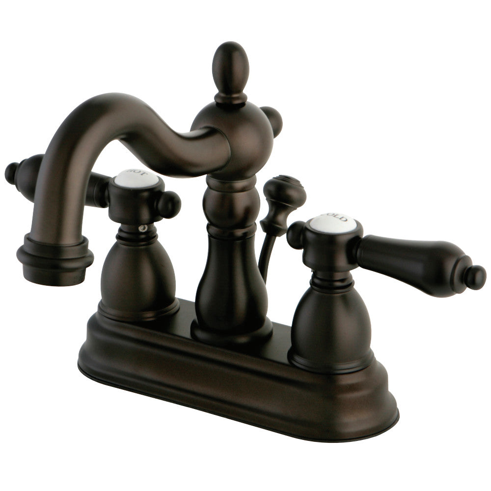 Kingston Brass KS1605BAL 4 in. Centerset Bathroom Faucet, Oil Rubbed Bronze - BNGBath