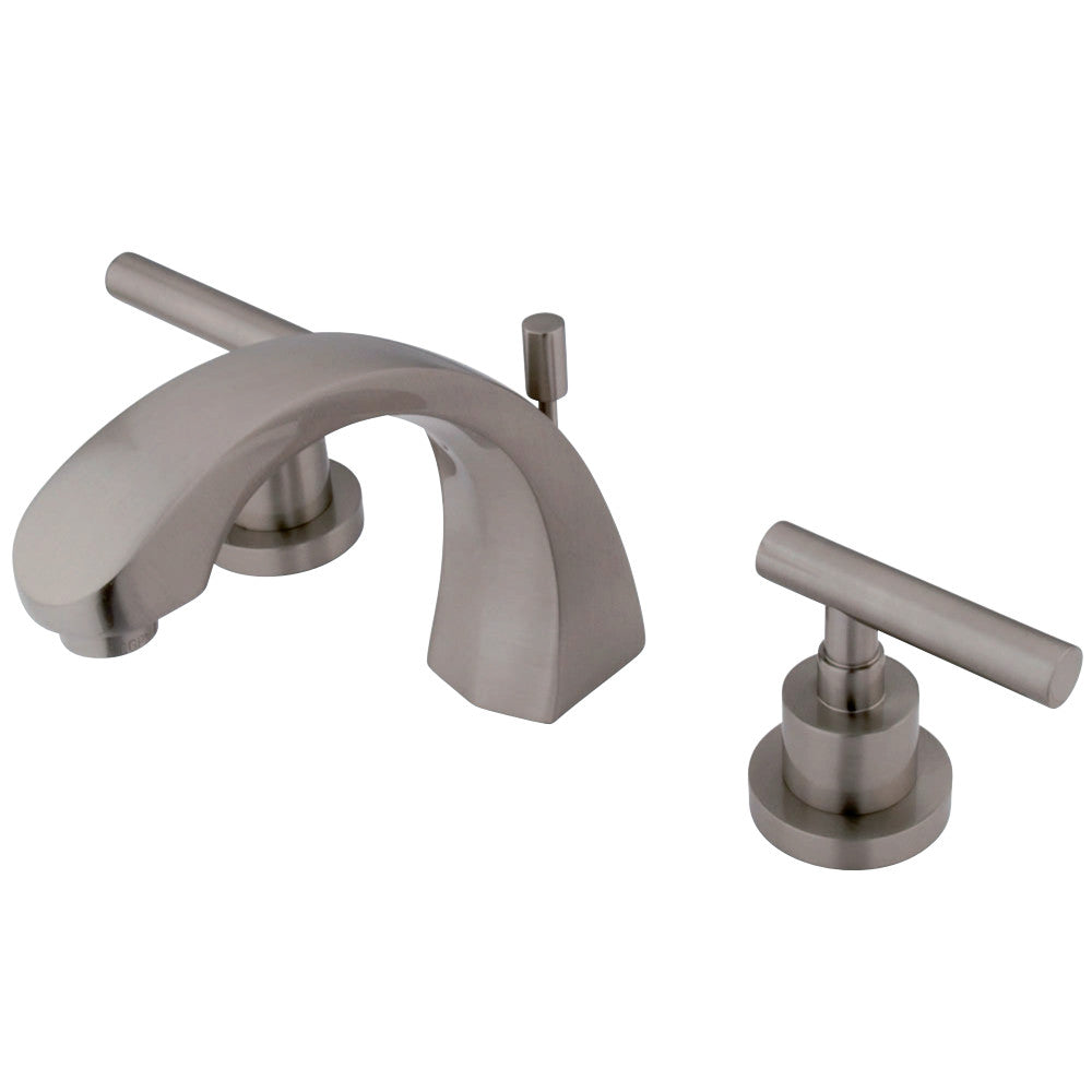 Kingston Brass KS4988CML 8 in. Widespread Bathroom Faucet, Brushed Nickel - BNGBath