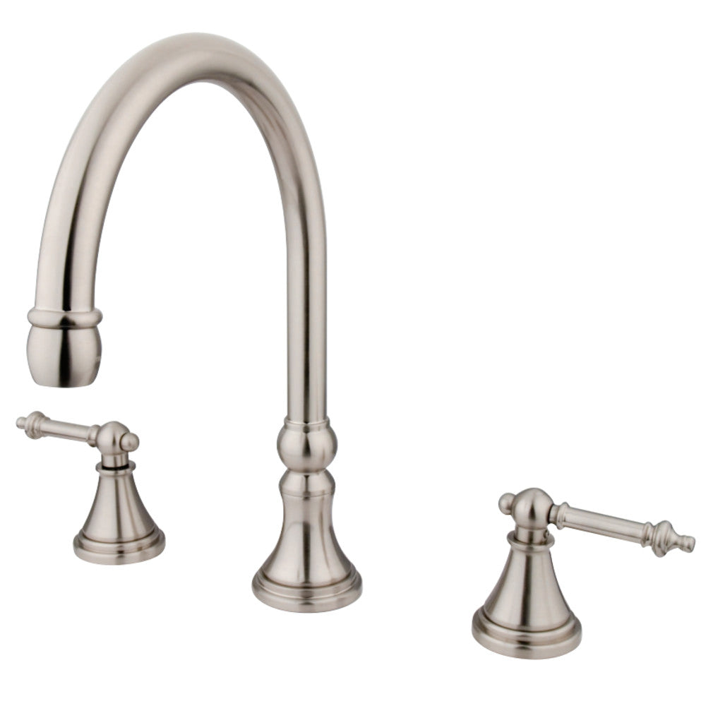 Kingston Brass KS2348TL Tuscany Roman Tub Faucet, Brushed Nickel - BNGBath