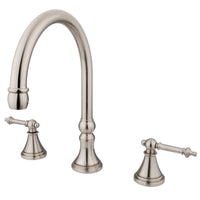 Thumbnail for Kingston Brass KS2348TL Tuscany Roman Tub Faucet, Brushed Nickel - BNGBath