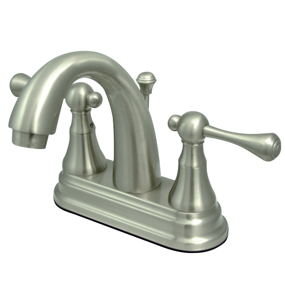 Kingston Brass KS7618BL 4 in. Centerset Bathroom Faucet, Brushed Nickel - BNGBath