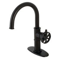 Thumbnail for Kingston Brass KSD2230RX Belknap Single-Handle Bathroom Faucet with Push Pop-Up, Matte Black - BNGBath