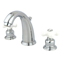 Thumbnail for Kingston Brass KB981PX Victorian 2-Handle 8 in. Widespread Bathroom Faucet, Polished Chrome - BNGBath