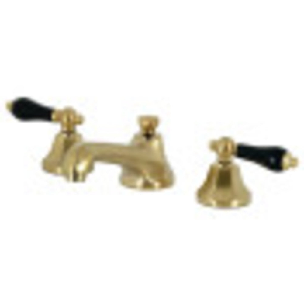 Kingston Brass KS4467PKL Duchess Widespread Bathroom Faucet with Brass Pop-Up, Brushed Brass - BNGBath