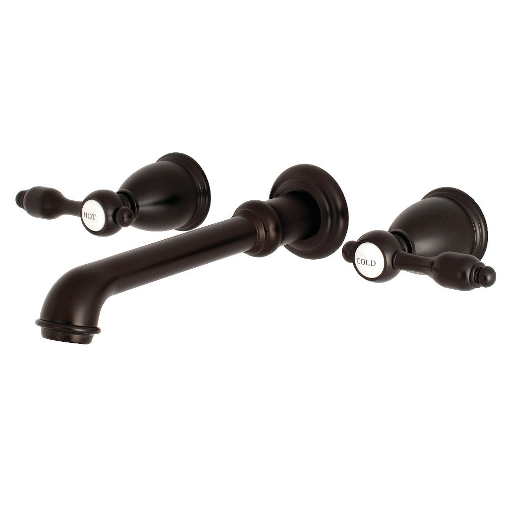 Kingston Brass KS7025TAL Tudor 2-Handle Wall Mount Roman Tub Faucet, Oil Rubbed Bronze - BNGBath