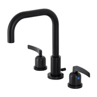 Thumbnail for Kingston Brass FSC8930EFL Centurion Widespread Bathroom Faucet with Brass Pop-Up, Matte Black - BNGBath