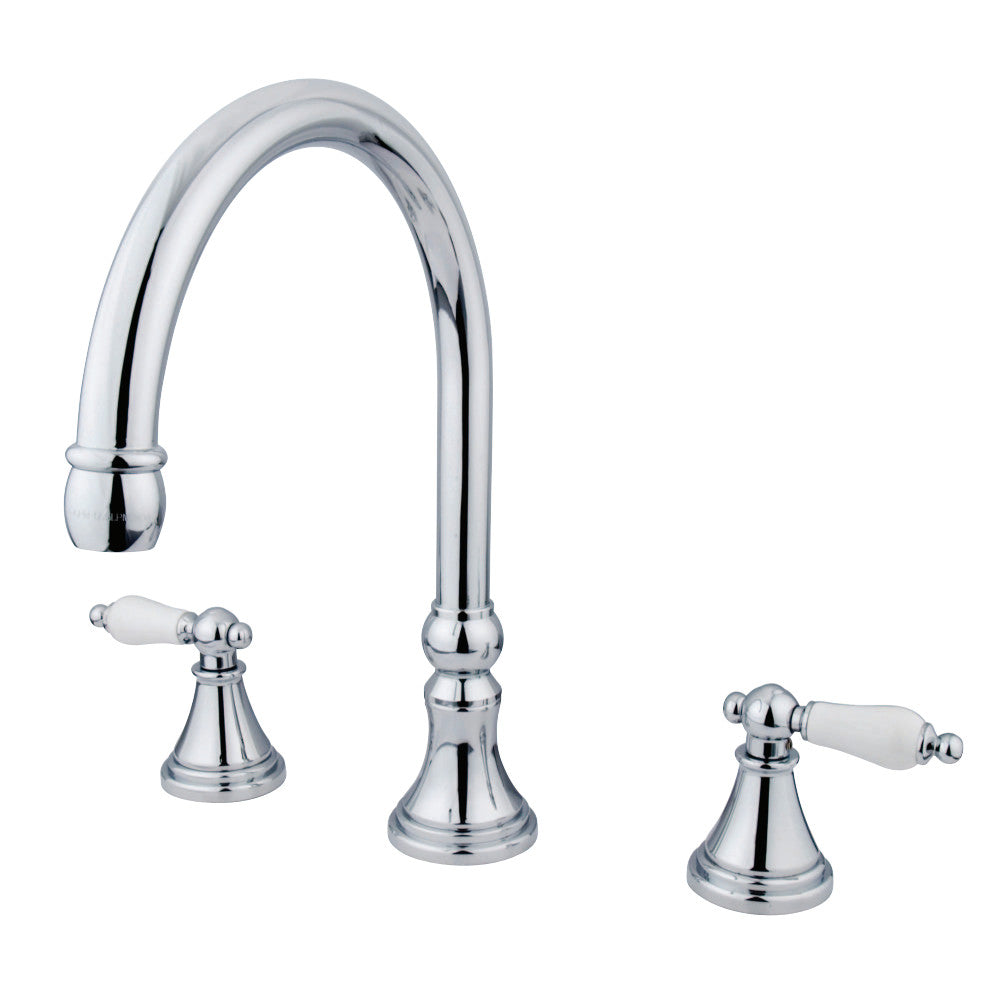 Kingston Brass KS2341PL Roman Tub Faucet, Polished Chrome - BNGBath