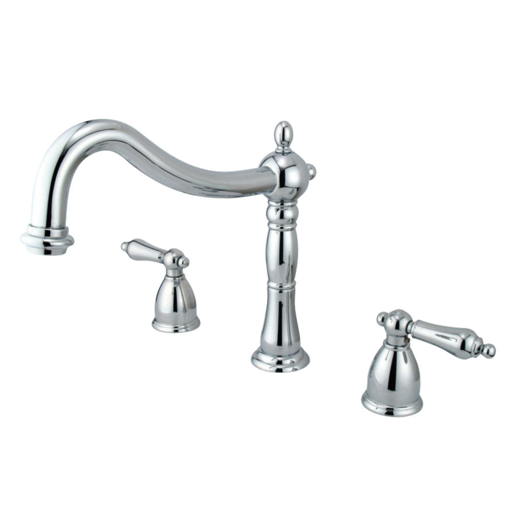 Kingston Brass KS1341AL Heritage Roman Tub Faucet, Polished Chrome - BNGBath