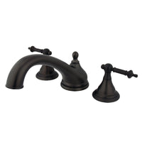 Thumbnail for Kingston Brass KS5535TL Vintage Roman Tub Faucet, Oil Rubbed Bronze - BNGBath