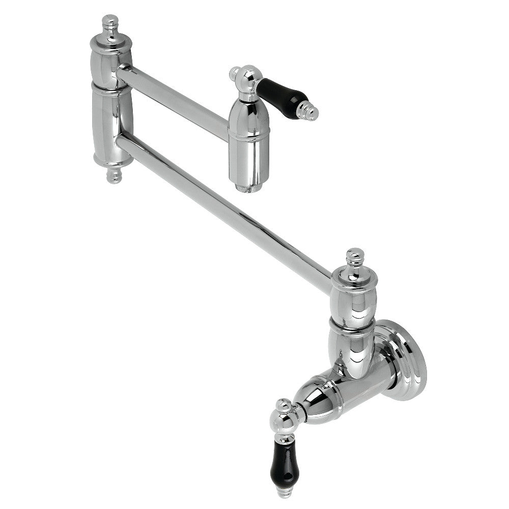 Kingston Brass KS3101PKL Duchess Wall Mount Pot Filler, Polished Chrome - BNGBath