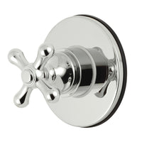 Thumbnail for Kingston Brass KS3031AX 3-Way Diverter Valve with Trim Kit, Polished Chrome - BNGBath