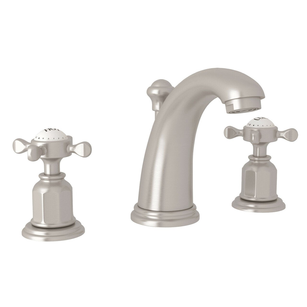 Perrin & Rowe Edwardian High Neck Widespread Bathroom Faucet - BNGBath