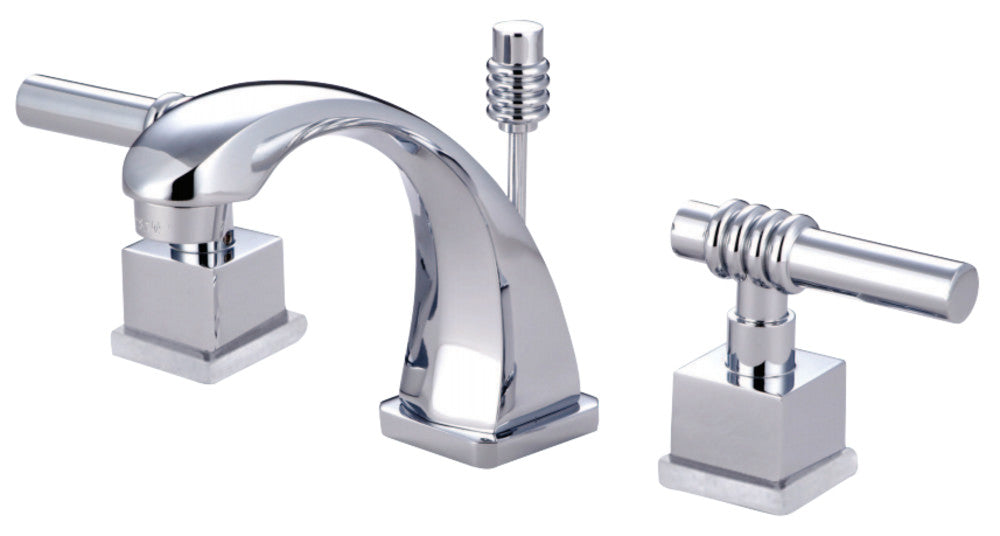 Kingston Brass KS4941QL Milano Widespread Bathroom Faucet, Polished Chrome - BNGBath