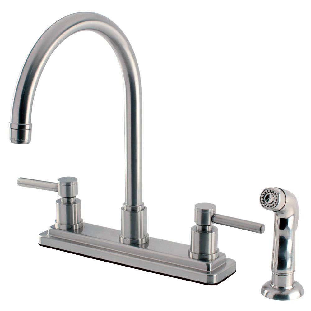 Kingston Brass KS8798DL Concord 8-Inch Centerset Kitchen Faucet, Brushed Nickel - BNGBath