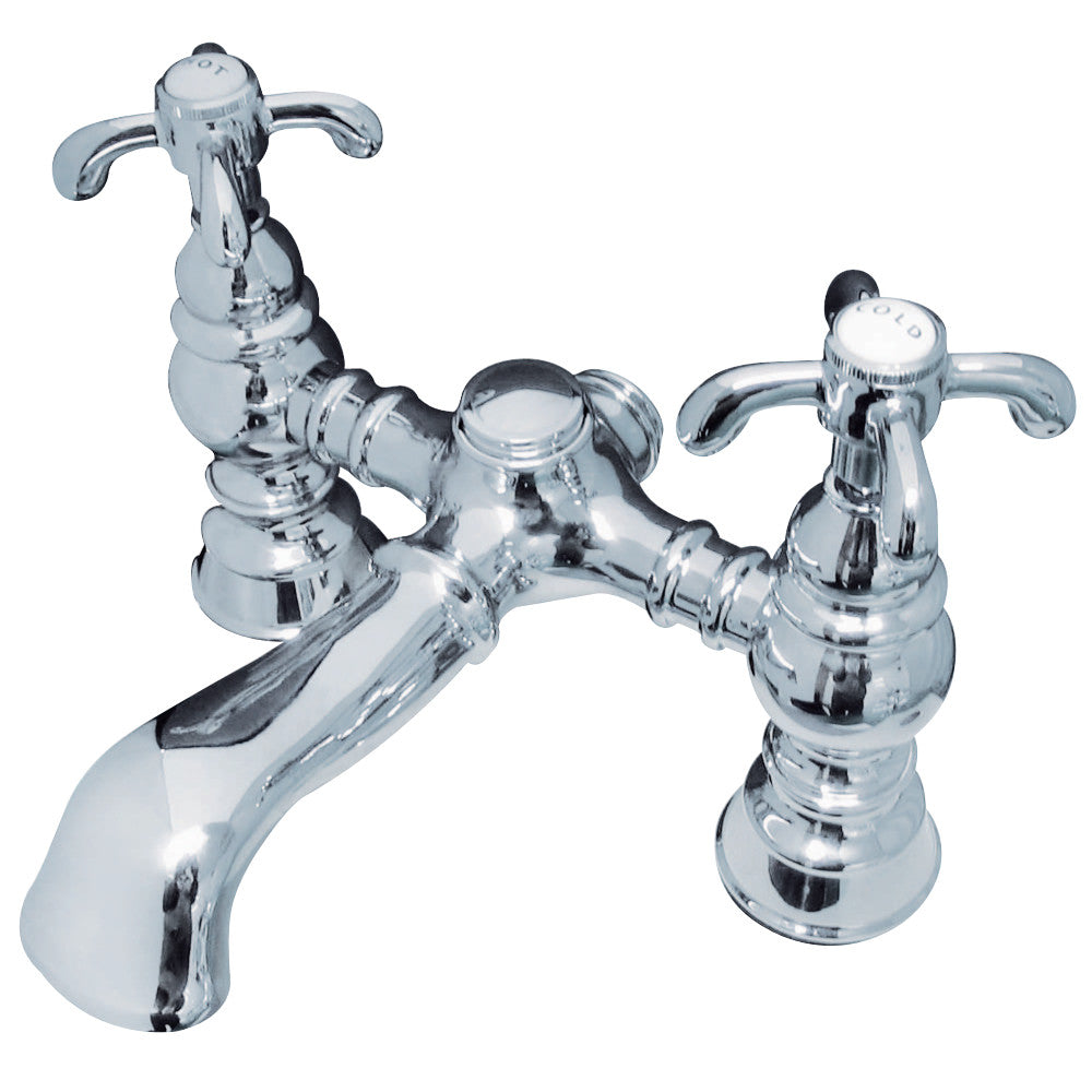 Kingston Brass CC1134T1 Vintage 7-Inch Deck Mount Tub Faucet, Polished Chrome - BNGBath