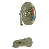 Thumbnail for Kingston Brass KB8637FLTO Tub Only, Brushed Nickel/Polished Chrome - BNGBath