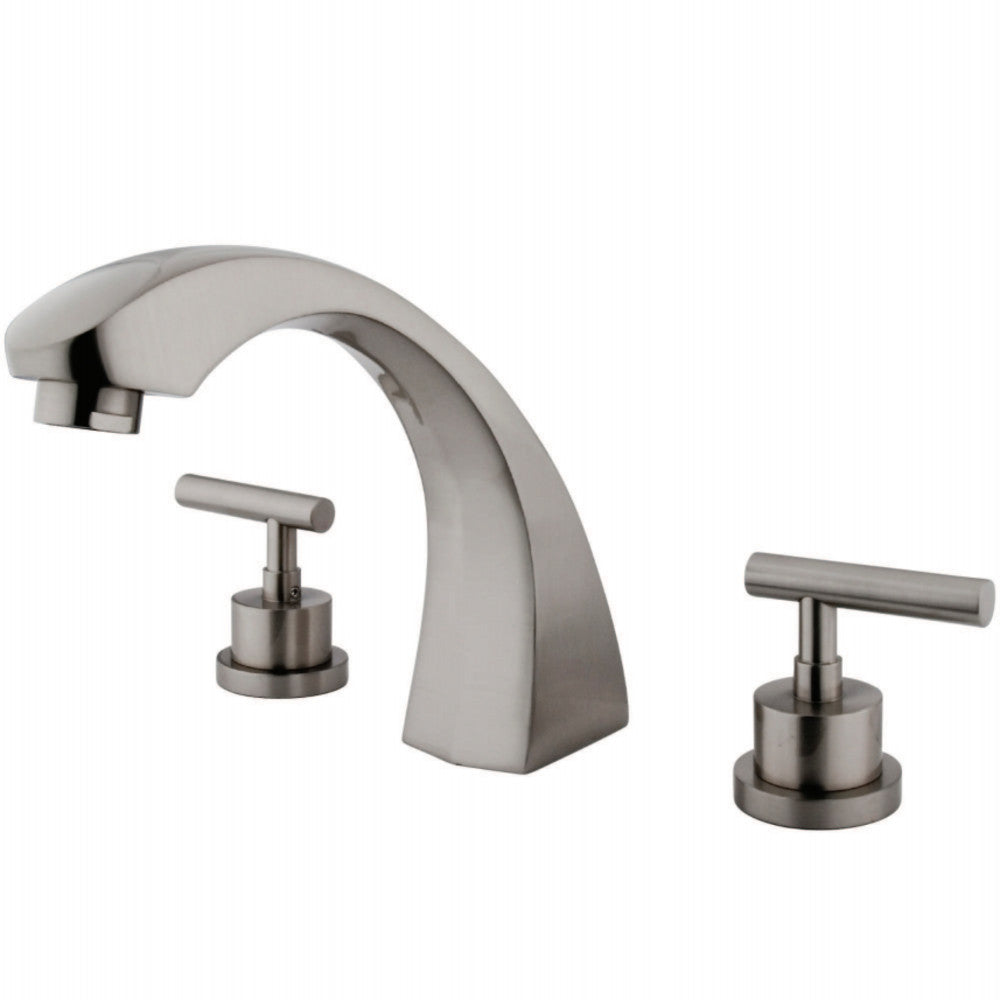 Kingston Brass KS4368CML Manhattan Roman Tub Faucet, Brushed Nickel - BNGBath