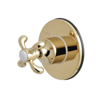 Thumbnail for Kingston Brass KS3032TX 3-Way Diverter Valve with Trim Kit, Polished Brass - BNGBath