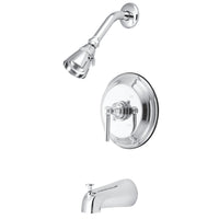 Thumbnail for Kingston Brass KB2631EL Elinvar Tub & Shower Faucet, Polished Chrome - BNGBath