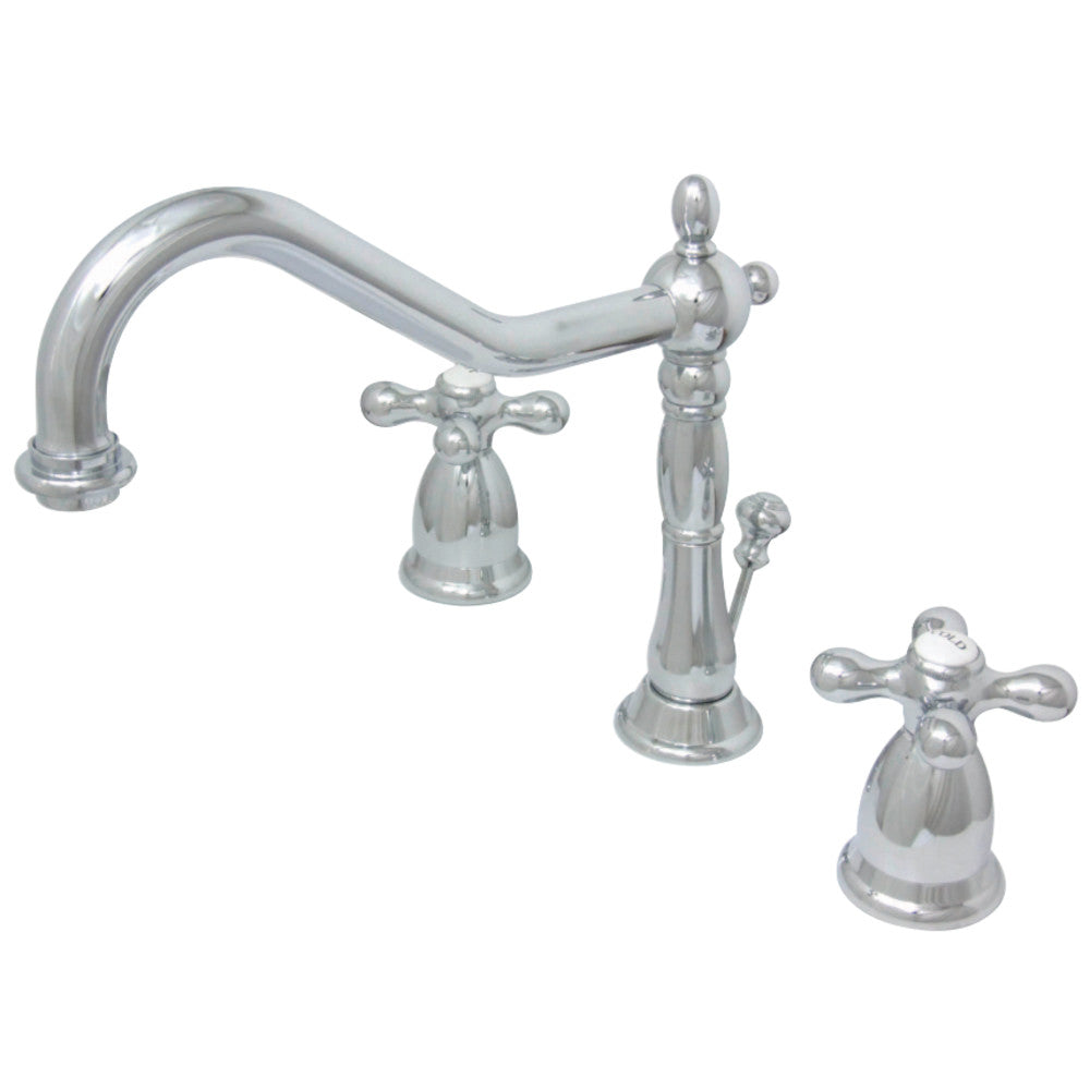 Kingston Brass KS1991AX 8 in. Widespread Bathroom Faucet, Polished Chrome - BNGBath