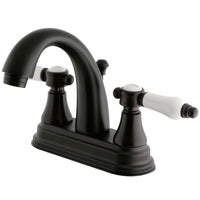 Thumbnail for Kingston Brass KS7615BPL 4 in. Centerset Bathroom Faucet, Oil Rubbed Bronze - BNGBath