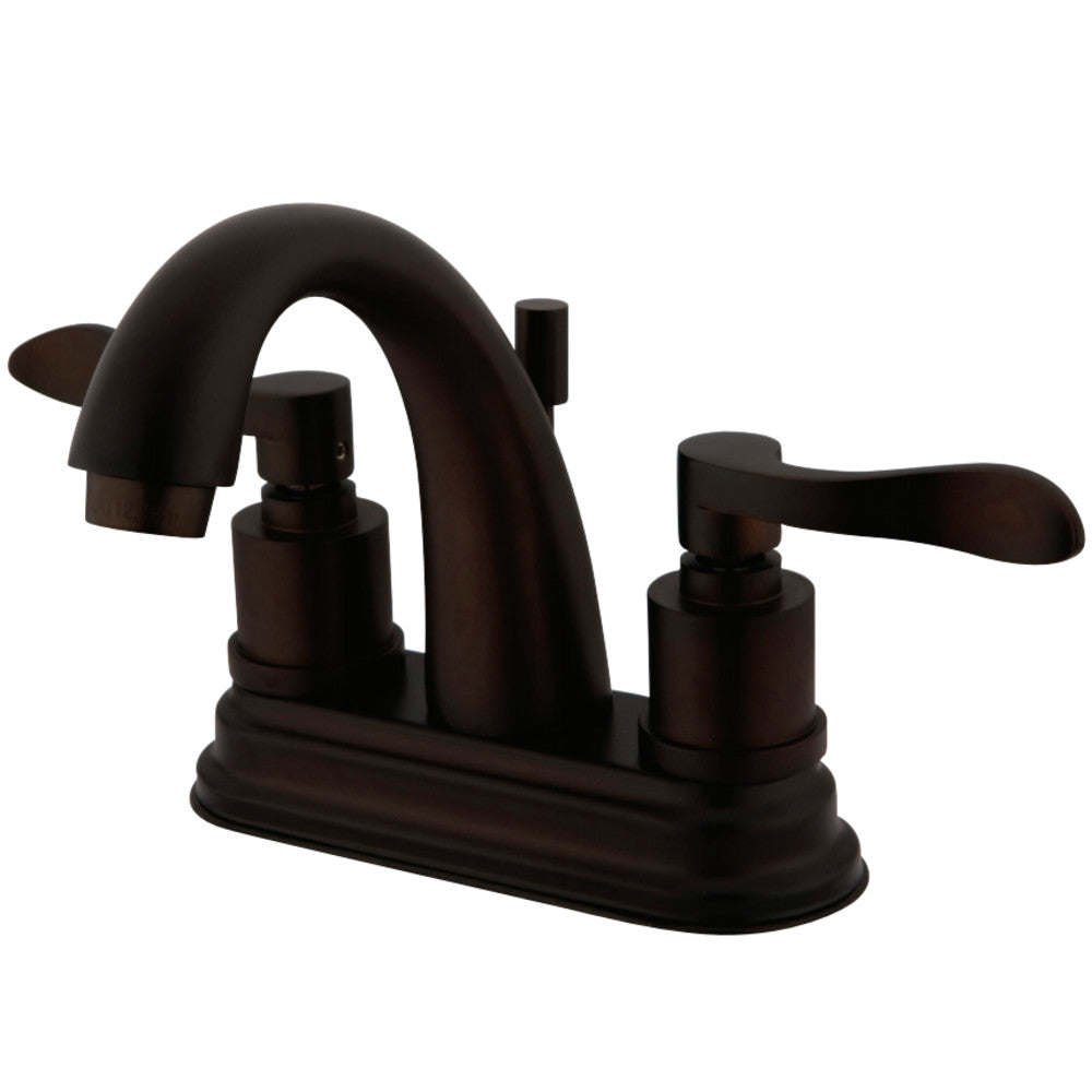 Kingston Brass KS8615DFL 4 in. Centerset Bathroom Faucet, Oil Rubbed Bronze - BNGBath