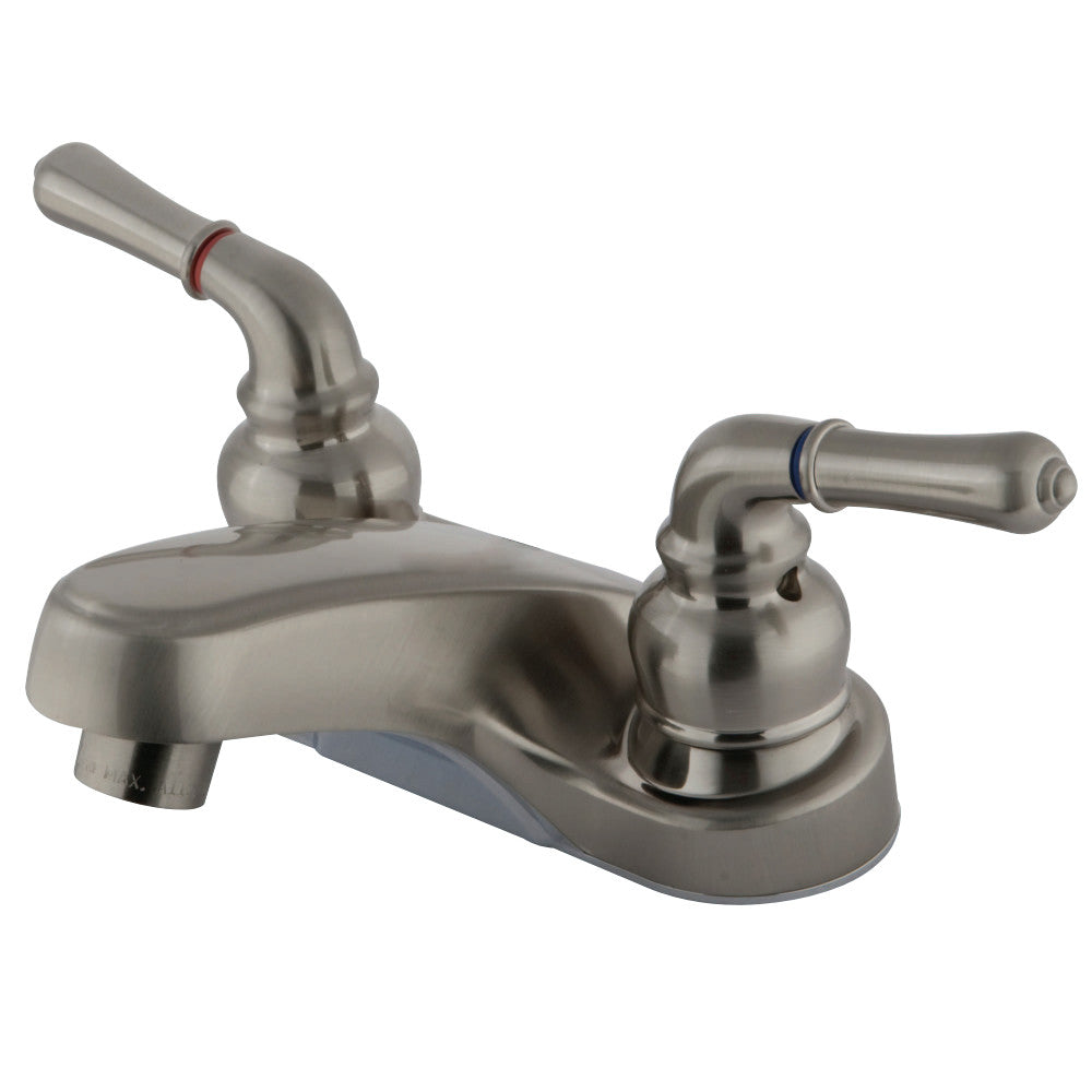 Kingston Brass KB258LP 4 in. Centerset Bathroom Faucet, Brushed Nickel - BNGBath