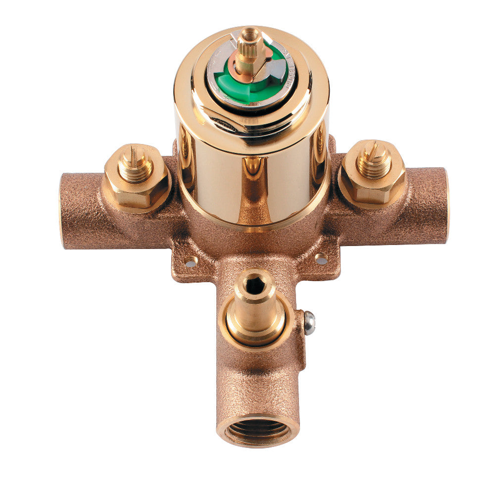 Kingston Brass KB36320V Tub and Shower Valve Only, Polished Brass - BNGBath