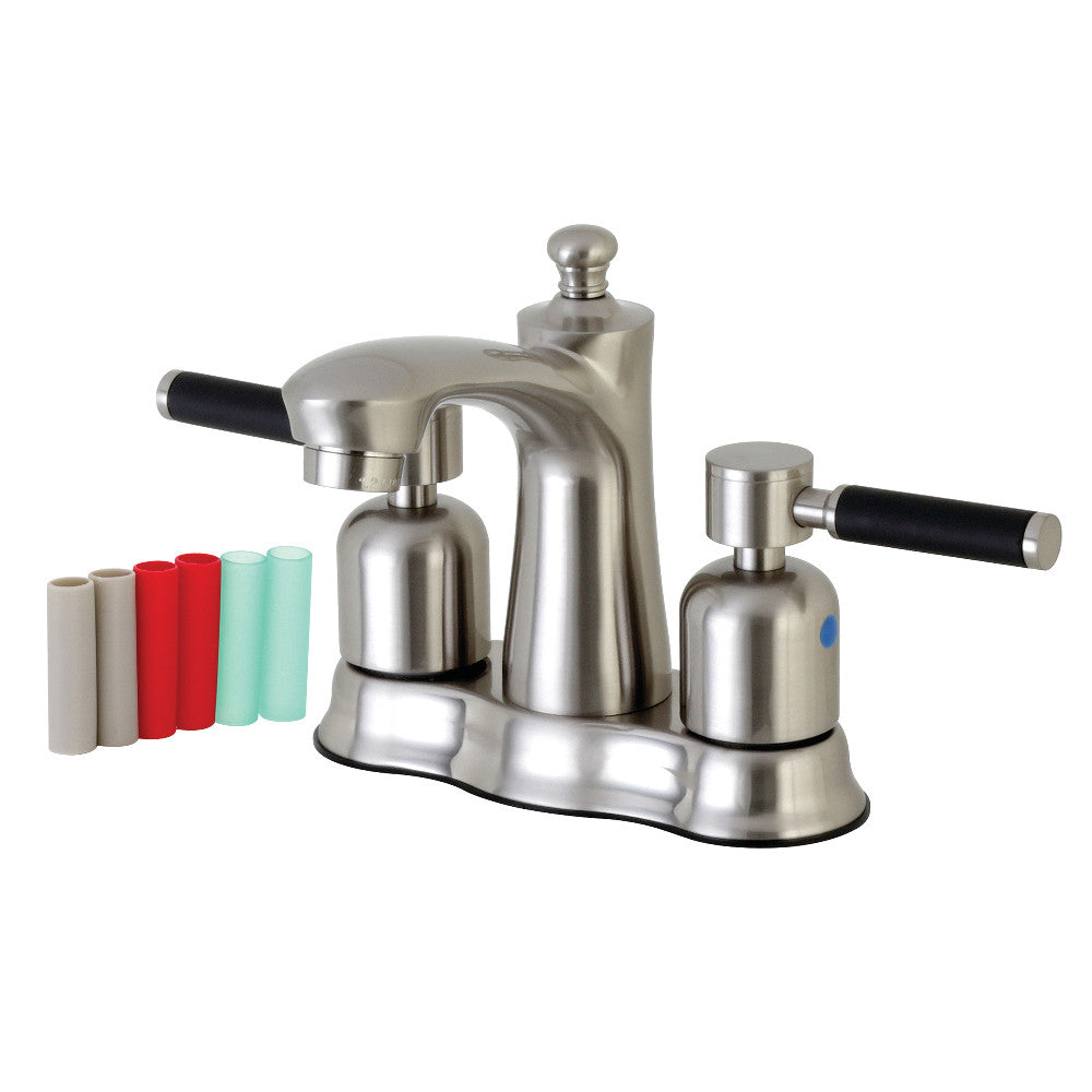 Kingston Brass FB7618DKL 4 in. Centerset Bathroom Faucet, Brushed Nickel - BNGBath