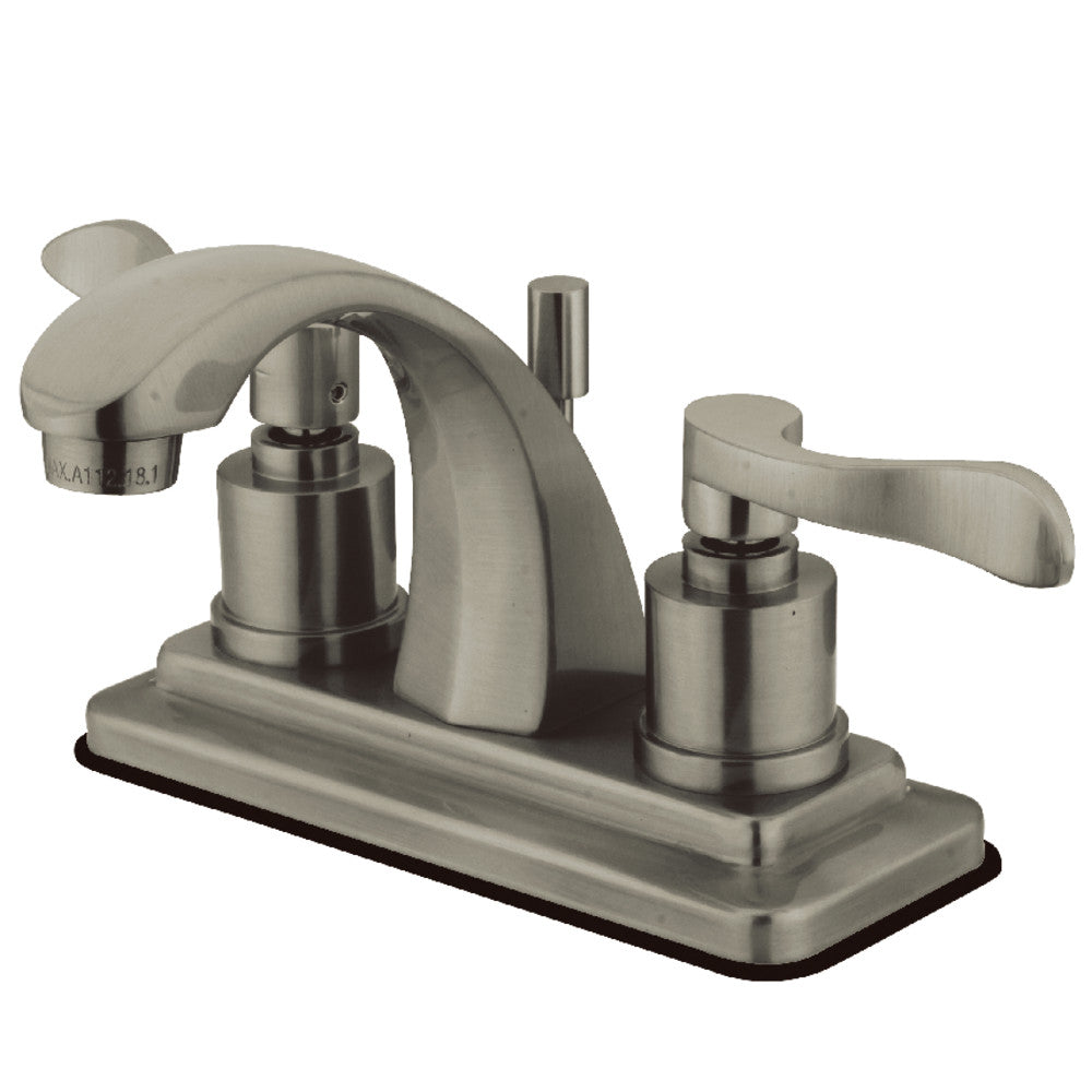 Kingston Brass KS4648DFL 4 in. Centerset Bathroom Faucet, Brushed Nickel - BNGBath