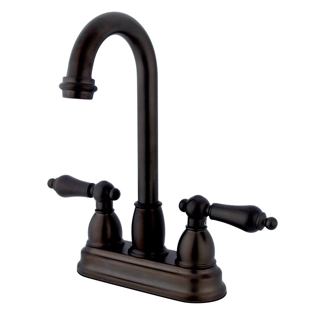 Kingston Brass KB3495AL Restoration 4" Centerset Bar Faucet, Oil Rubbed Bronze - BNGBath