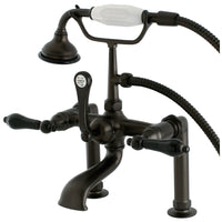 Thumbnail for Aqua Vintage AE103T5PKL Duchess Deck Mount Clawfoot Tub Faucet, Oil Rubbed Bronze - BNGBath