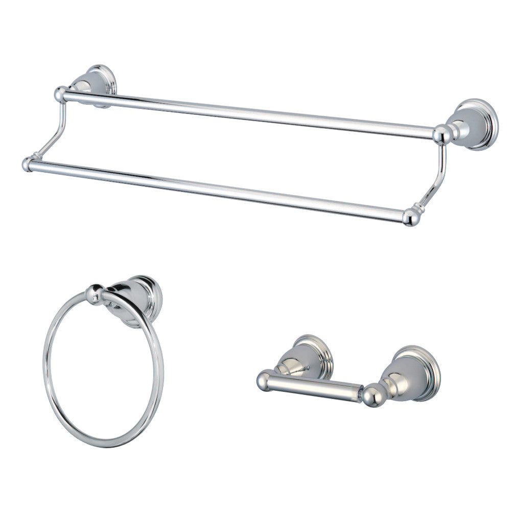 Kingston Brass BAK175348C 3-Piece Bathroom Accessory Set, Polished Chrome - BNGBath