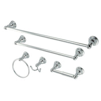 Thumbnail for Kingston Brass BAHK5112478C Santa Fe 5-Piece Bathroom Accessory Set, Polished Chrome - BNGBath