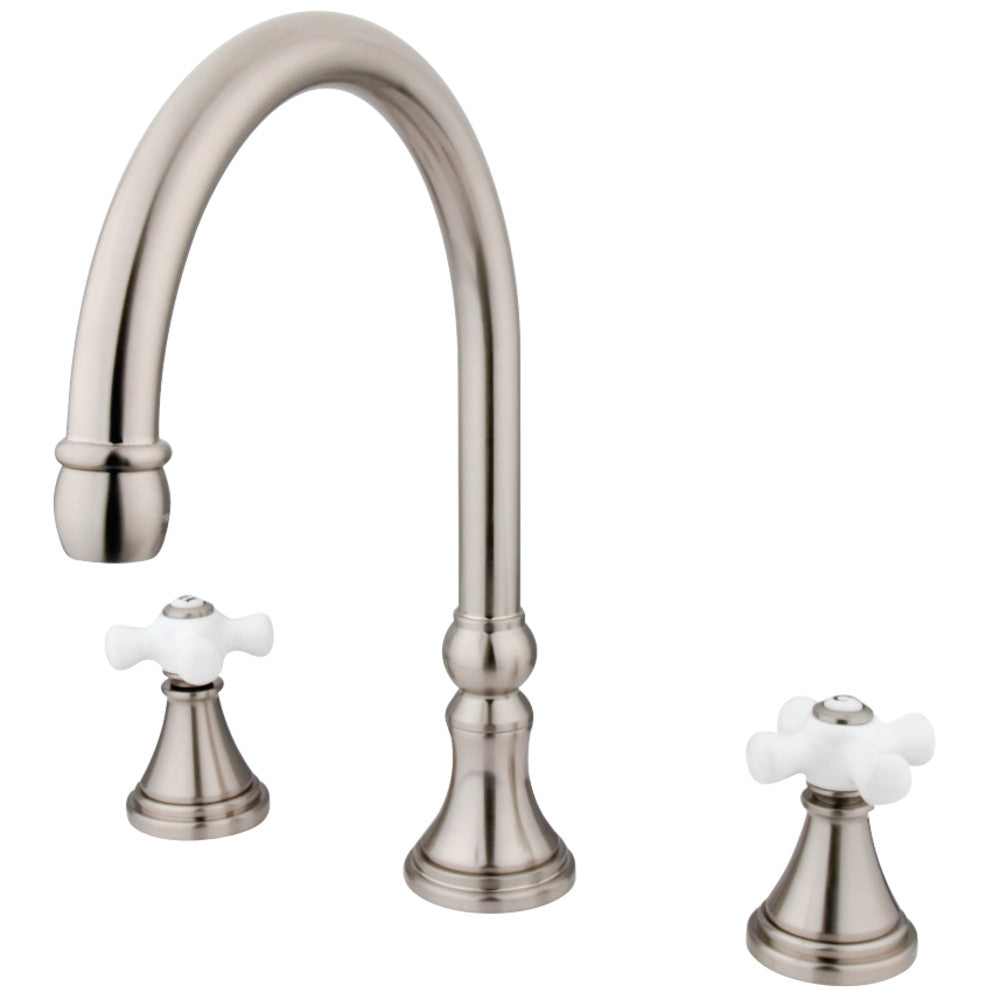 Kingston Brass KS2348PX Roman Tub Faucet, Brushed Nickel - BNGBath