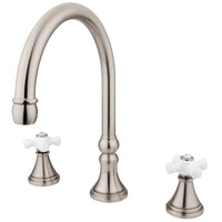 Thumbnail for Kingston Brass KS2348PX Roman Tub Faucet, Brushed Nickel - BNGBath