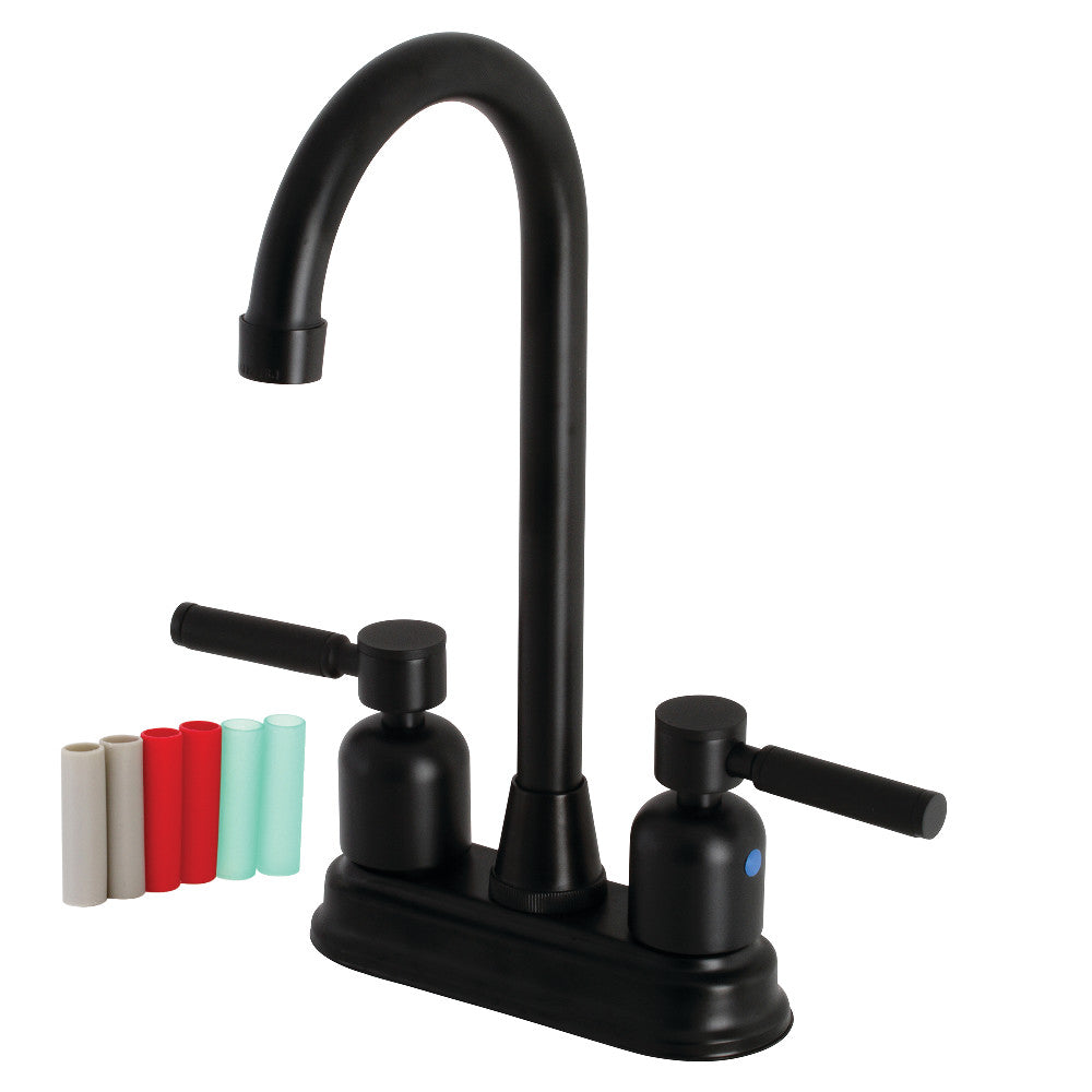 Kingston Brass KB8490DKL Kaiser Bar Faucet, Matte Black - BNGBath