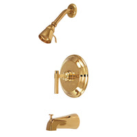 Thumbnail for Kingston Brass KB2632ML Milano Tub & Shower Faucet, Polished Brass - BNGBath