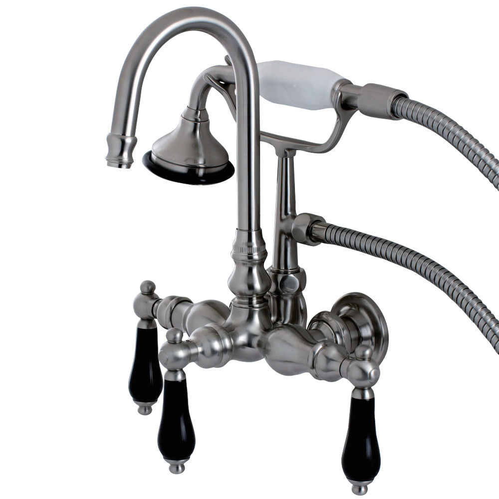 Aqua Vintage AE7T8PKL Duchess Wall Mount Clawfoot Tub Faucet, Brushed Nickel - BNGBath