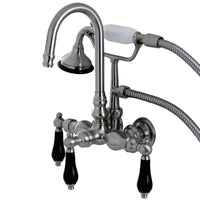 Thumbnail for Aqua Vintage AE7T8PKL Duchess Wall Mount Clawfoot Tub Faucet, Brushed Nickel - BNGBath