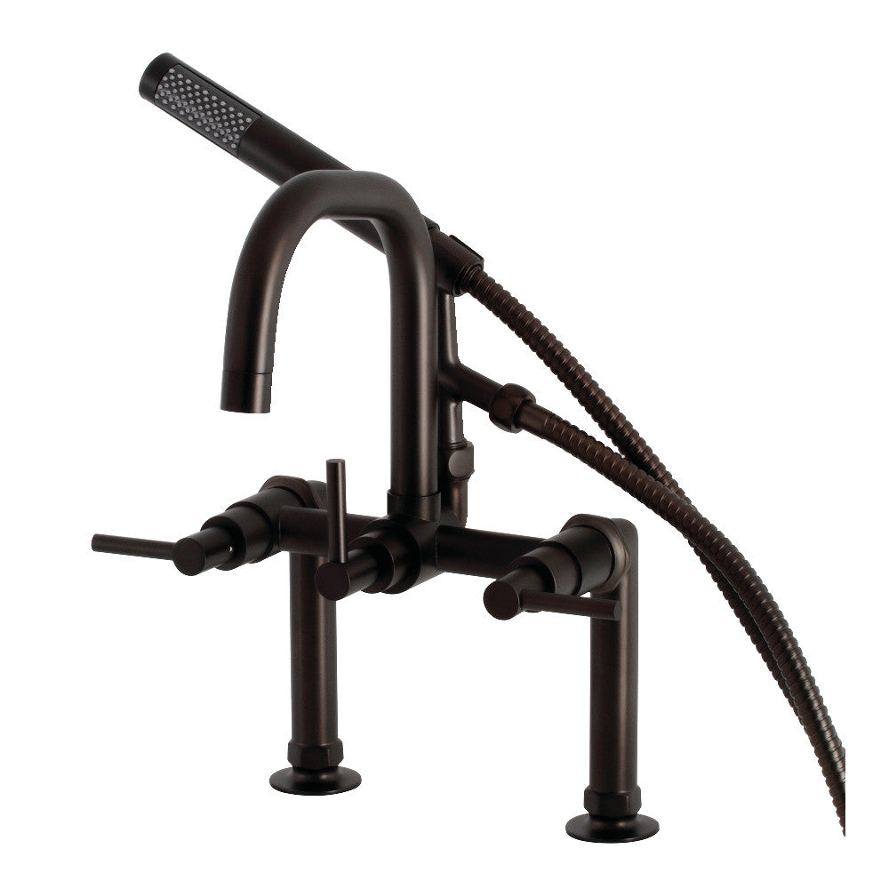 Aqua Vintage AE8405DL Concord Deck Mount Clawfoot Tub Faucet, Oil Rubbed Bronze - BNGBath