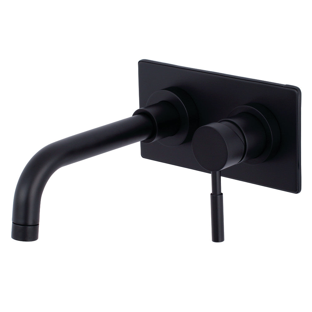 Kingston Brass KS8110DL Single-Handle Wall Mount Bathroom Faucet, Matte Black - BNGBath