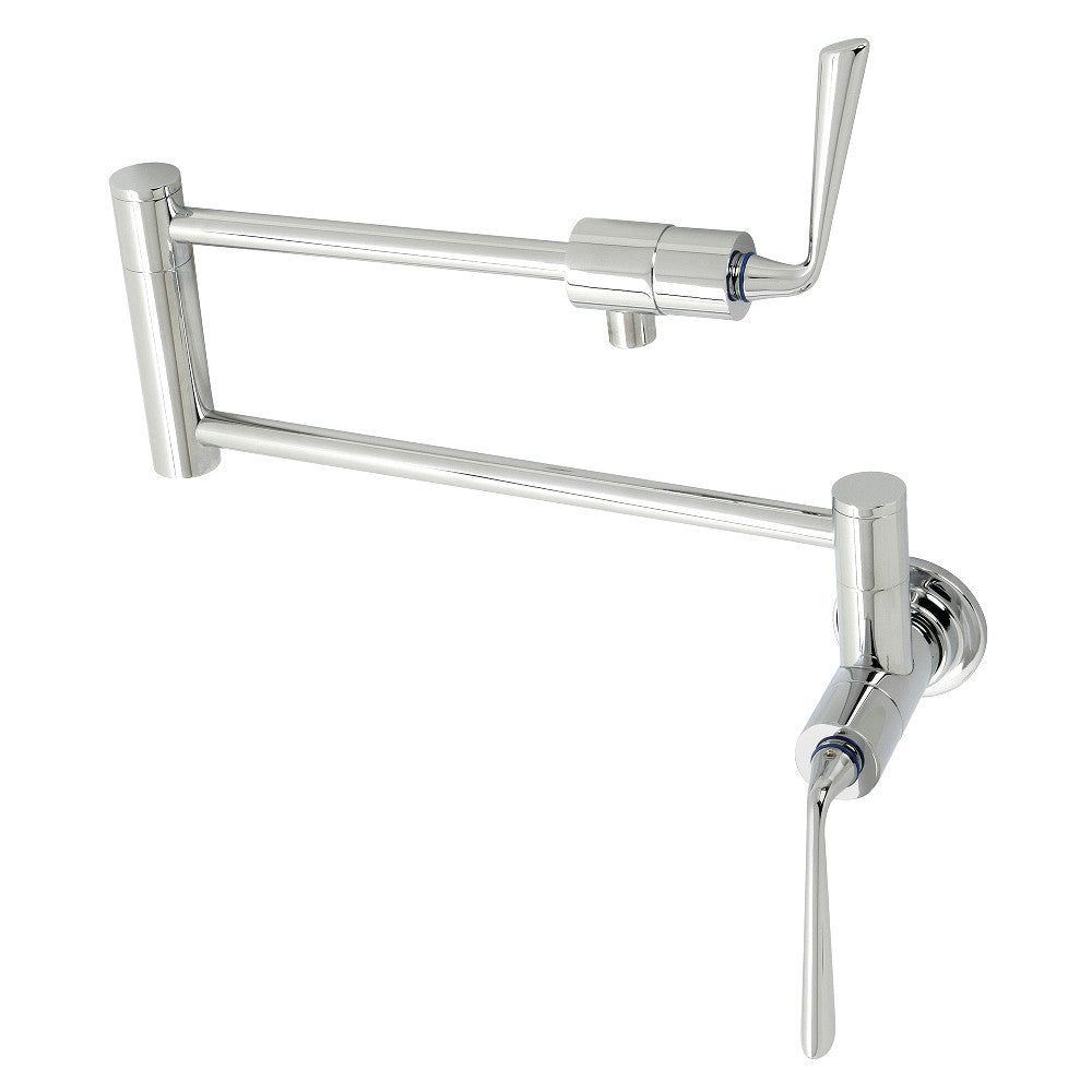 Kingston Brass KS4101ZL Silver Sage Wall Mount Pot Filler, Polished Chrome - BNGBath