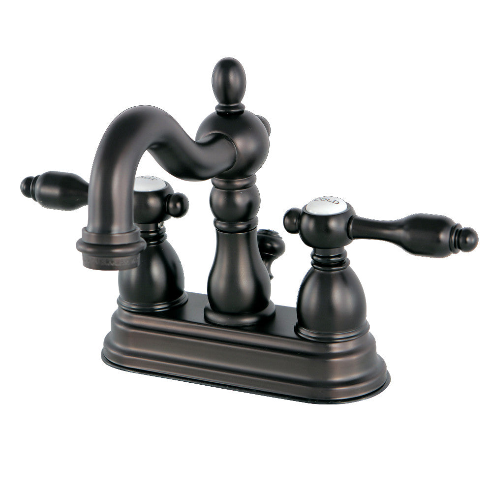 Kingston Brass KS1605TAL 4 in. Centerset Bathroom Faucet, Oil Rubbed Bronze - BNGBath