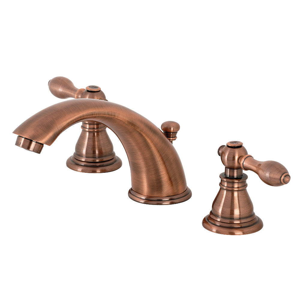 Kingston Brass KB966ACL American Classic Widespread Bathroom Faucet with Retail Pop-Up, Antique Copper - BNGBath