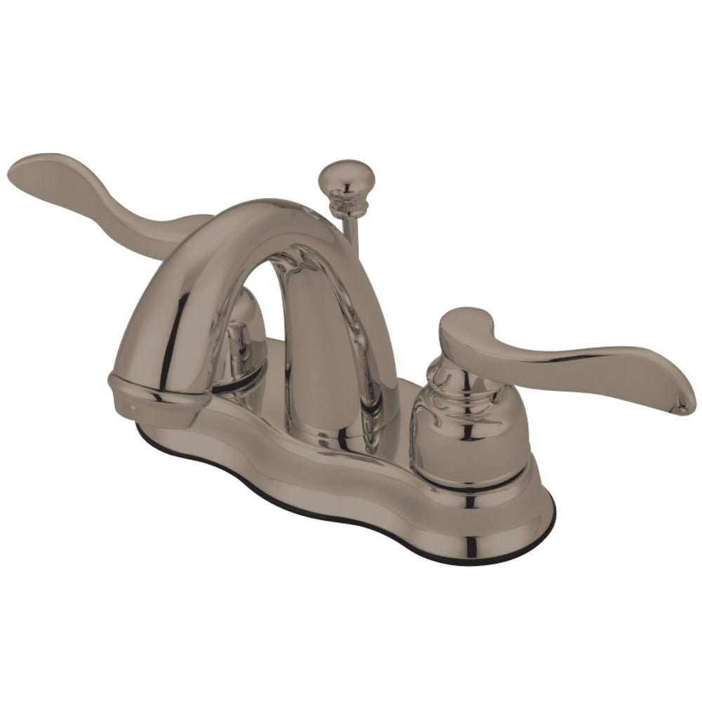 Kingston Brass KB7618NFL 4 in. Centerset Bathroom Faucet, Brushed Nickel - BNGBath