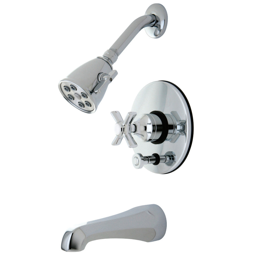 Kingston Brass VB86910ZX Millennium Tub and Shower Faucet, Polished Chrome - BNGBath