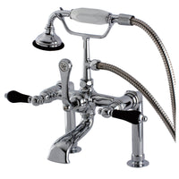 Thumbnail for Aqua Vintage AE104T1PKL Duchess Deck Mount Clawfoot Tub Faucet, Polished Chrome - BNGBath