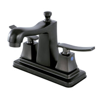 Thumbnail for Kingston Brass FB4645JQL 4 in. Centerset Bathroom Faucet, Oil Rubbed Bronze - BNGBath